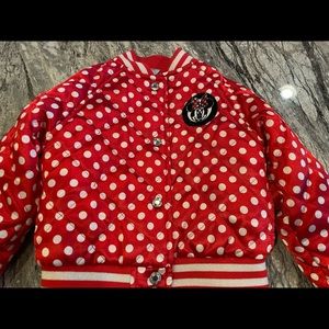 Disney store Minnie Mouse Bomber jacket - size 4